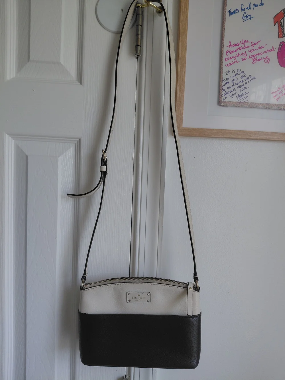 kate spade Two-Tone Black and Cream Crossbody Bag
